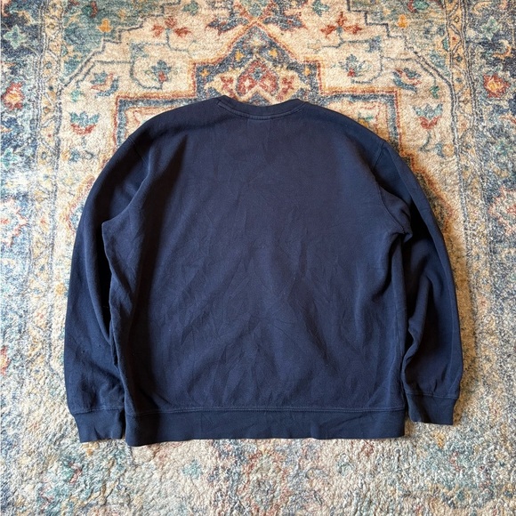 Wolverine Navy Tonal Logo Pullover Crewneck Large - Picture 2 of 6